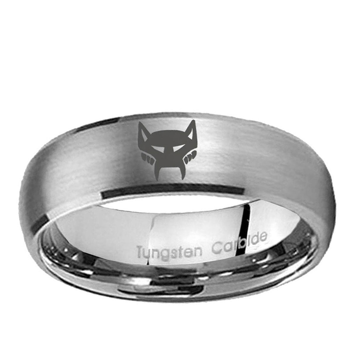 10mm Maximal Dome BrushedTungsten Ring