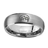 10mm-Metroid-Dome-Brushed-Tungsten-Carbide-Men's-Engagement-Band