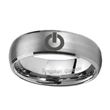 10mm-Power-Dome-Brushed-Tungsten-Carbide-Mens-Wedding-Ring