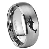 10mm-Keller-Whale-Dome-Tungsten-Carbide-Gray-Engagement-Ring