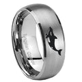 10mm Keller Whale Dome Tungsten Carbide Gray Engagement Ring