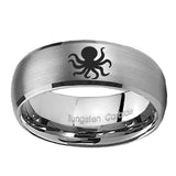 10mm-Octopus-Dome-Tungsten-Carbide-Gray-Engagement-Ring