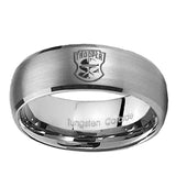 10mm-Clone-Trooper-Dome-Brushed-Tungsten-Carbide-Men's-Ring