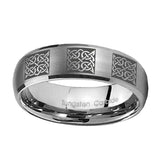 10mm-Multiple-Celtic-Dome-Brushed-Tungsten-Carbide-Anniversary-Ring