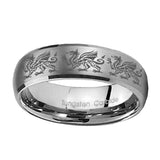 10mm-Multiple-Dragon-Dome-Brushed-Tungsten-Carbide-Mens-Engagement-Band