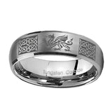 10mm-Multiple-Dragon-Celtic-Dome-Brushed-Tungsten-Carbide-Men's-Promise-Rings