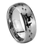 10mm-Deer-Hunting-Dome-Brushed-Tungsten-Carbide-Men's-Promise-Rings