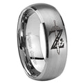 8MM Zelda Breath Of The Wild Dome Brushed Gray Tungsten Wedding Band