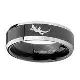 10mm-Lizard-Beveled-Edges-Glossy-Black-2-Tone-Tungsten-Wedding-Engagement-Ring