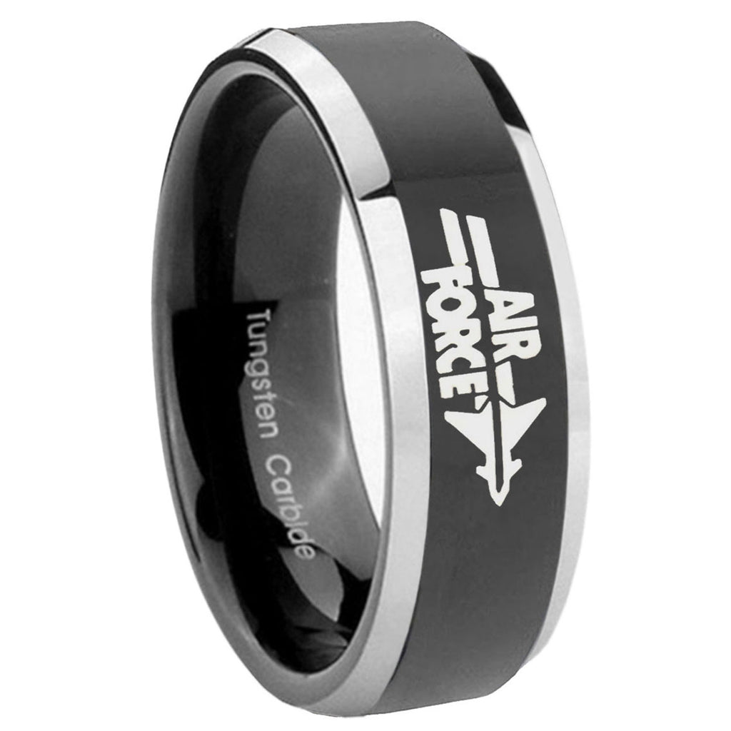 Aquarius Horoscope Tungsten Carbide Engagement Ring Set