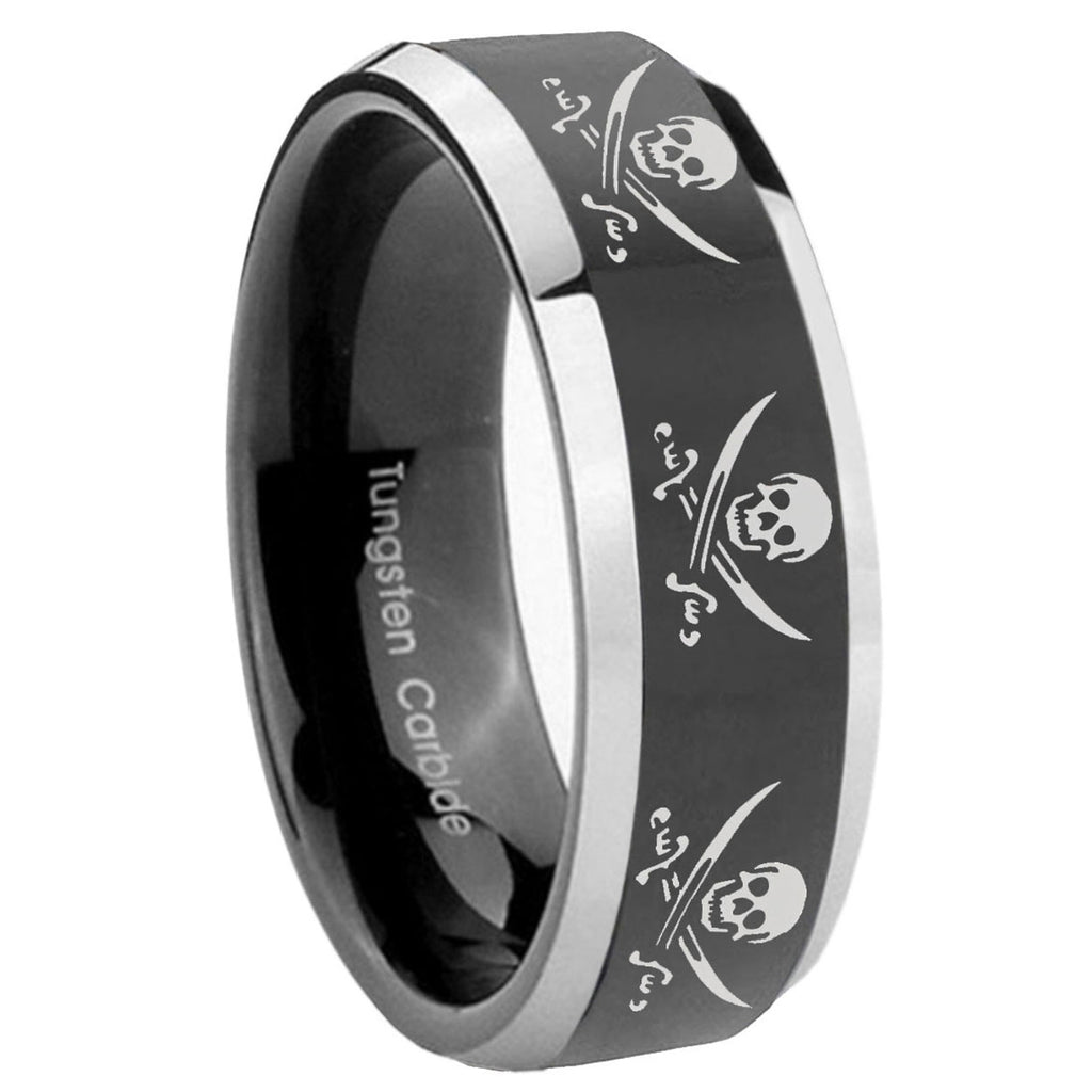 Multiple Anchor Tungsten Carbide Couples Ring Set