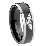 10mm-Aquila-Beveled-Edges-Glossy-Black-2-Tone-Tungsten-Wedding-Engraving-Ring