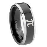 10mm-Math-Pi-Beveled-Edges-Glossy-Black-2-Tone-Tungsten-Wedding-Band-Mens