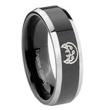 10mm-Metroid-Beveled-Edges-Glossy-Black-2-Tone-Tungsten-Wedding-Bands-Ring