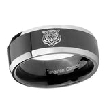 10mm-Lion-Beveled-Glossy-Black-2-Tone-Tungsten-Engagement-Ring