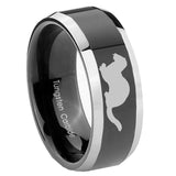 10mm-Otter-Beveled-Glossy-Black-2-Tone-Tungsten-Engagement-Ring
