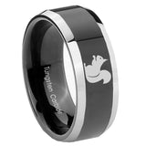 10mm-Squirrel-Beveled-Glossy-Black-2-Tone-Tungsten-Engagement-Ring
