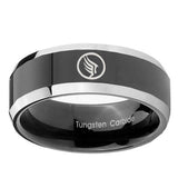 10mm-Beveled-Two-Tone-Mass-Effect-Shiny-Black-Middle-Tungsten-Men's-Ring