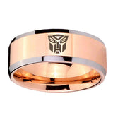 10mm-Transformers-Autobot-Beveled-Edges-Rose-Gold-Tungsten-Mens-Engagement-Band