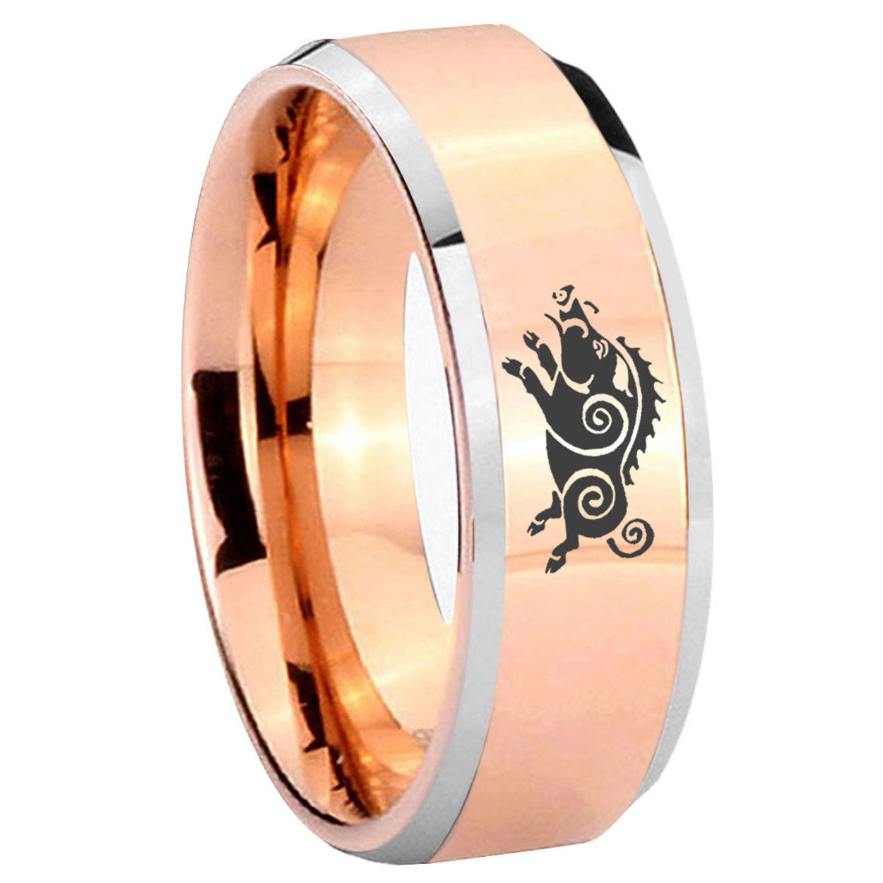 Marine Army Sergeant Tungsten Carbide Wedding Set Ring