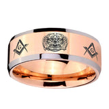 10mm-Masonic-32-Design-Beveled-Edges-Rose-Gold-Tungsten-Carbide-Rings-for-Men