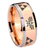 8mm-Legend-of-Zelda-Beveled-Edges-Rose-Gold-Tungsten-Carbide-Men's-Wedding-Band