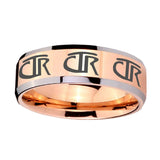 10mm-Multiple-CTR-Beveled-Edges-Rose-Gold-Tungsten-Carbide-Personalized-Ring