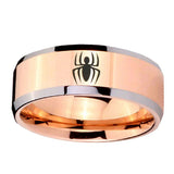 8mm-Spiderman-Beveled-Edges-Rose-Gold-Tungsten-Carbide-Anniversary-Ring