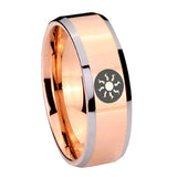 10mm-Magic-The-Gathering-Beveled-Edges-Rose-Gold-Tungsten-Carbide-Mens-Ring