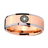 10mm-Magic-The-Gathering-Beveled-Edges-Rose-Gold-Tungsten-Carbide-Mens-Ring