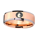 10mm-Magic-Gathering-Beveled-Edges-Rose-Gold-Tungsten-Carbide-Men's-Ring