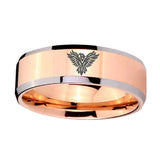 10mm-Phoenix-Beveled-Edges-Rose-Gold-Tungsten-Carbide-Wedding-Band-Mens