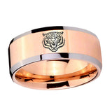 10mm-Lion-Beveled-Edges-Rose-Gold-Tungsten-Wedding-Bands-Ring