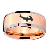 10mm-Hammerhead-Shark-Beveled-Edges-Rose-Gold-Tungsten-Wedding-Bands-Ring