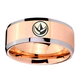 10mm-Green-Ranger-Power-Beveled-Edges-Rose-Gold-Tungsten-Wedding-Bands-Ring