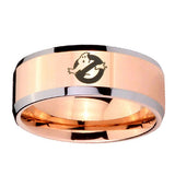 10mm-Ghostbusters-Beveled-Edges-Rose-Gold-Tungsten-Carbide-Men's-Ring