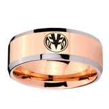 10mm-Love-Power-Rangers-Beveled-Edges-Rose-Gold-Tungsten-Men's-Wedding-Ring