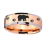 8mm-Bear-and-Paw-Beveled-Edges-Rose-Gold-Tungsten-Wedding-Engagement-Ring