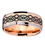 10mm-Celtic-Knot-Beveled-Edges-Rose-Gold-Tungsten-Carbide-Mens-Promise-Ring