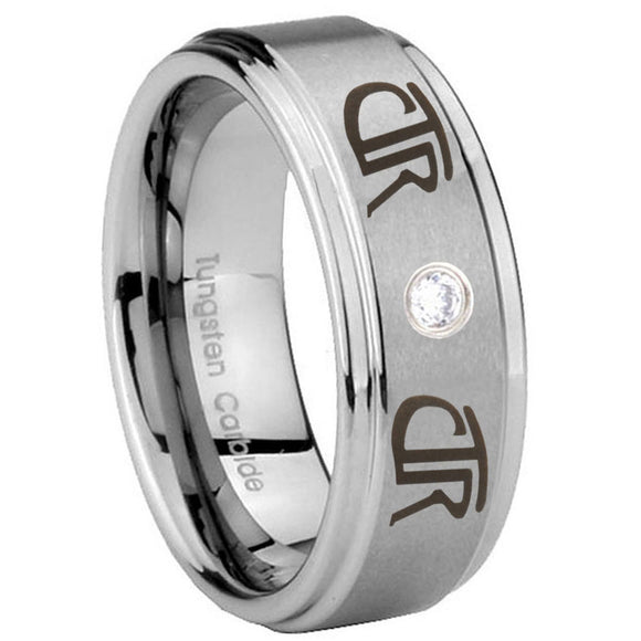 8mm-CTR-Step-Edges-Silver-Tungsten-Carbide-CZ-Mens-Anniversary-Ring