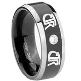 8mm-CTR-Beveled-Edges-Black-Tungsten-Carbide-CZ-Custom-Mens-Ring