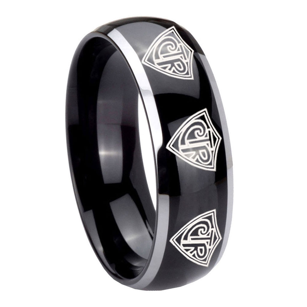 Fireman Tungsten Carbide Bridal Set Rings