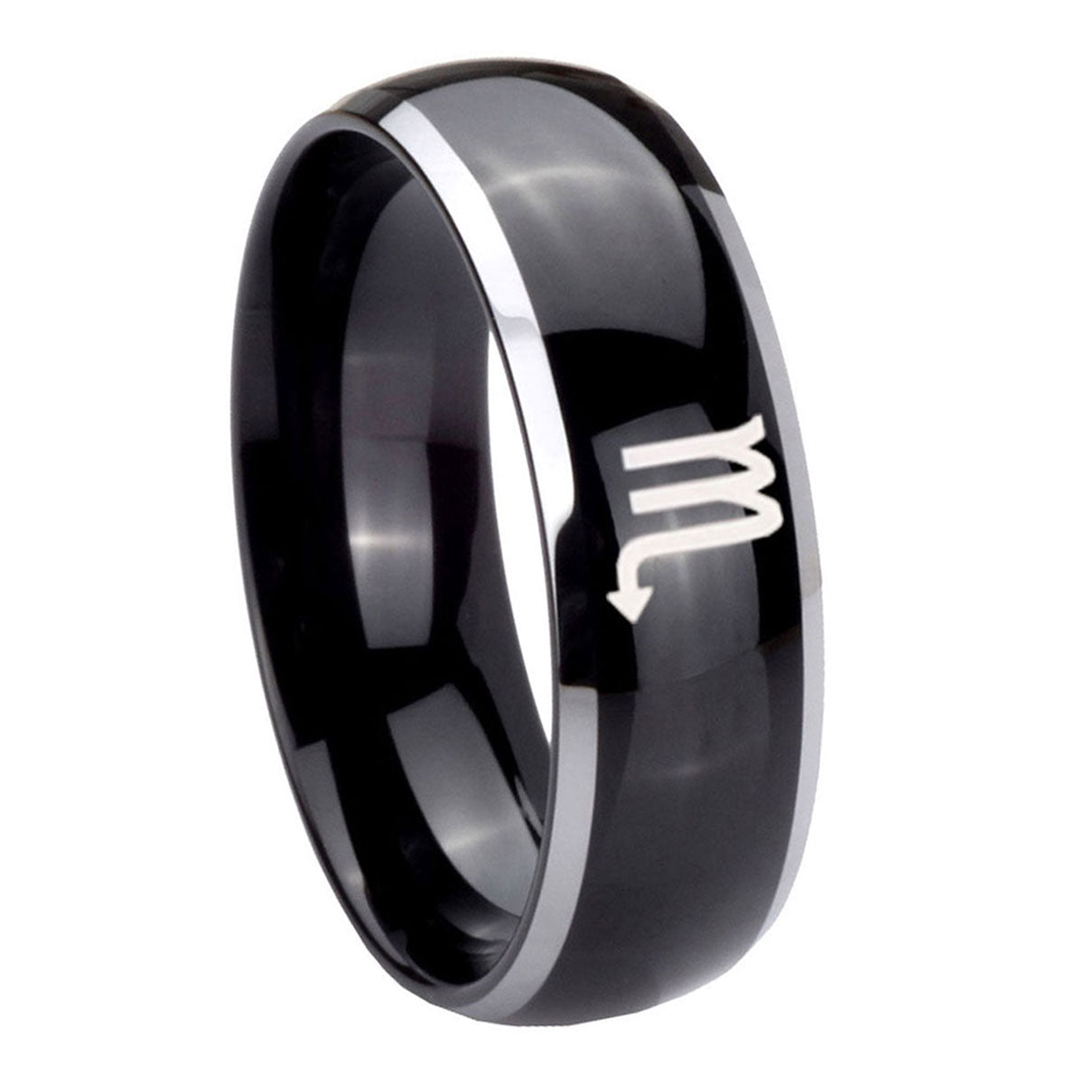 Taurus Horoscope Tungsten Carbide Bridal Band Set