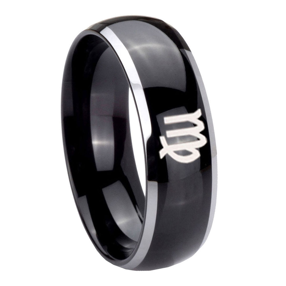 Taurus Horoscope Tungsten Carbide Mens Band Set