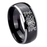 8mm-Celtic-Dog-Dome-Glossy-Black-2-Tone-Tungsten-Carbide-Rings-for-Men