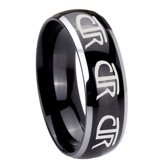 8mm-Multiple-CTR-Dome-Glossy-Black-2-Tone-Tungsten-Carbide-Custom-Ring-for-Men