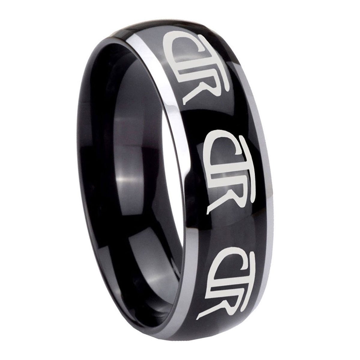 Anchor Tungsten Carbide Bridal Set Rings