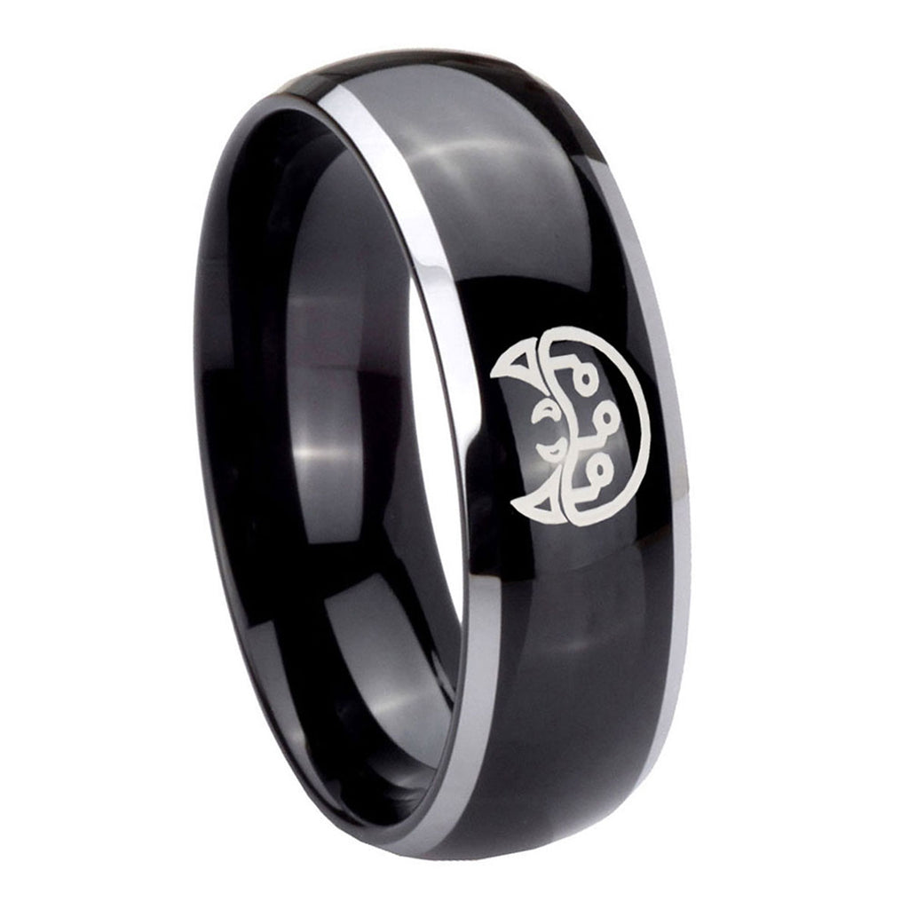Multiple Fleur Delis Tungsten Carbide His and Hers