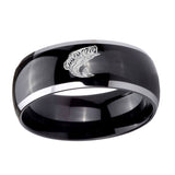 10mm-Fishing-Dome-Glossy-Black-2-Tone-Tungsten-Carbide-Engraved-Ring