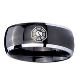 10mm-Lost-Dharma-Dome-Glossy-Black-2-Tone-Tungsten-Carbide-Personalized-Ring